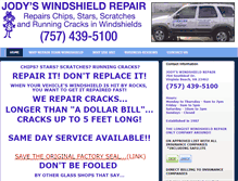 Tablet Screenshot of jodyswindshieldrepair.com